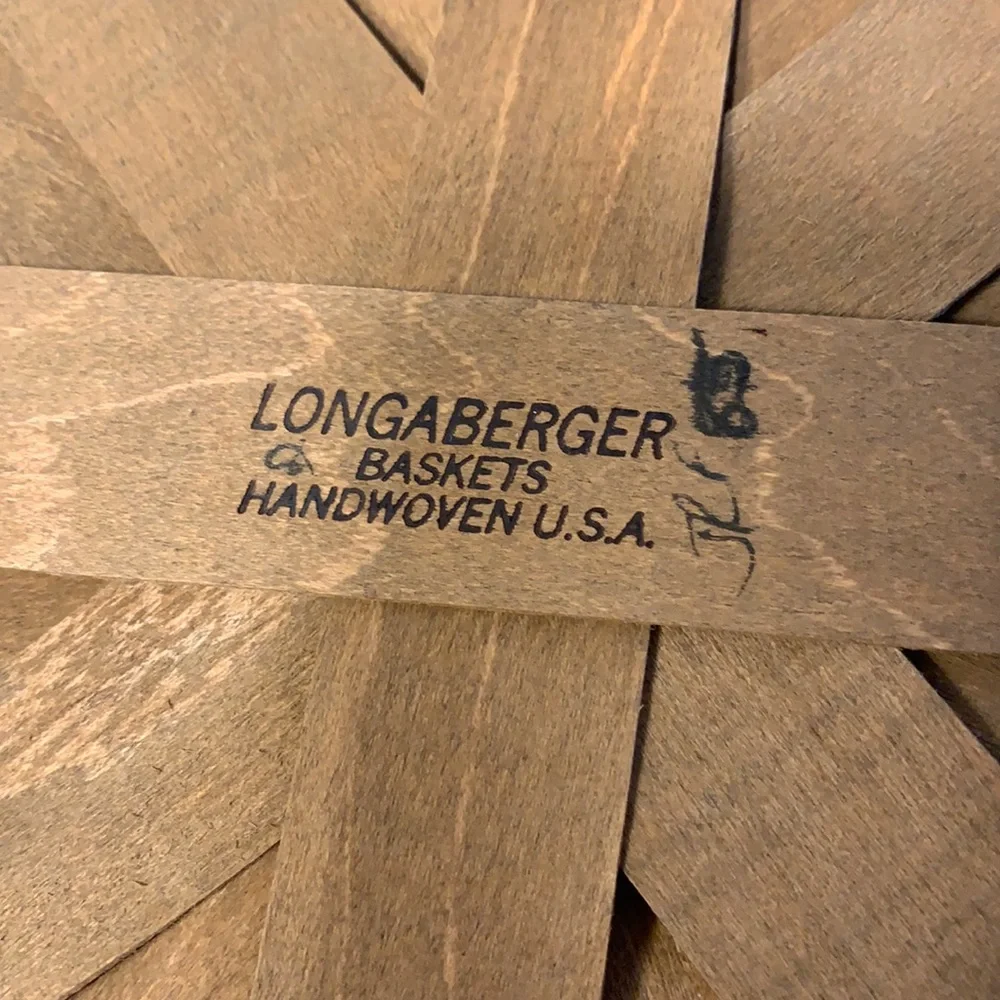 Vintage 1985 Longaberger darning basket set